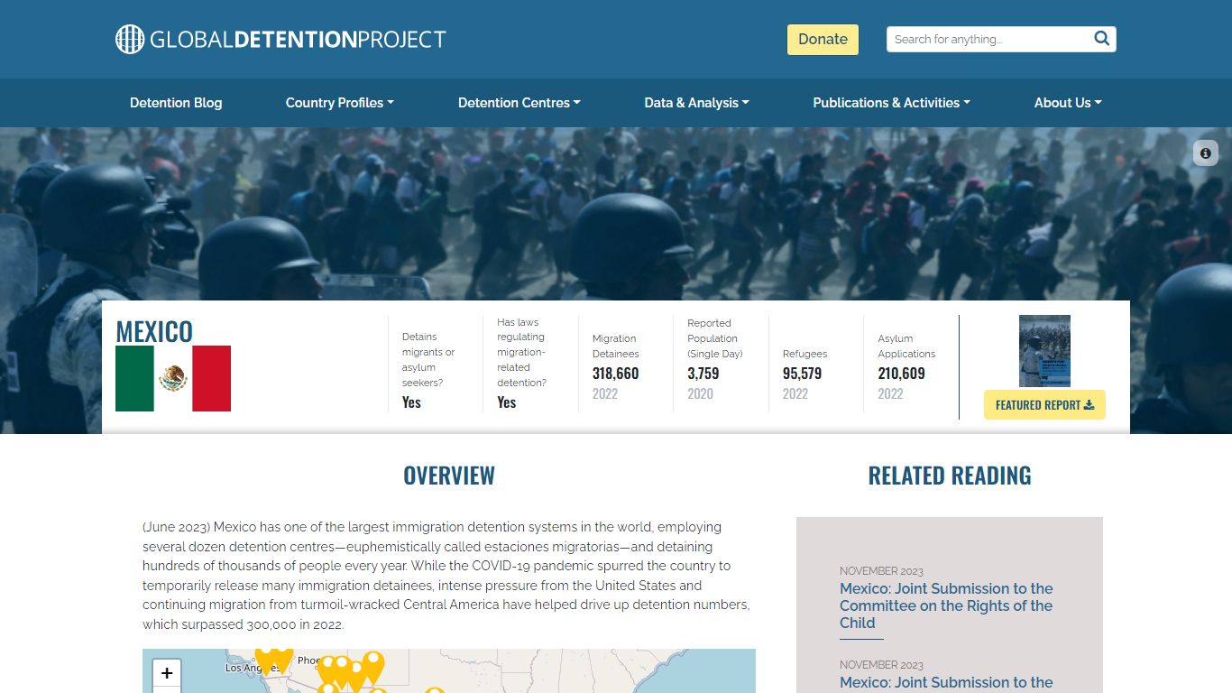 Mexico - Mapping immigration detention around the world